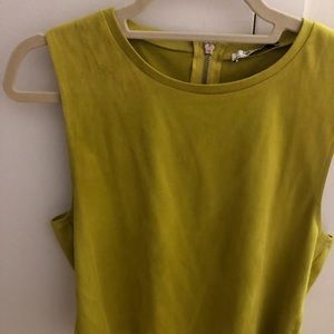 Zara green suede shirt. Runs small